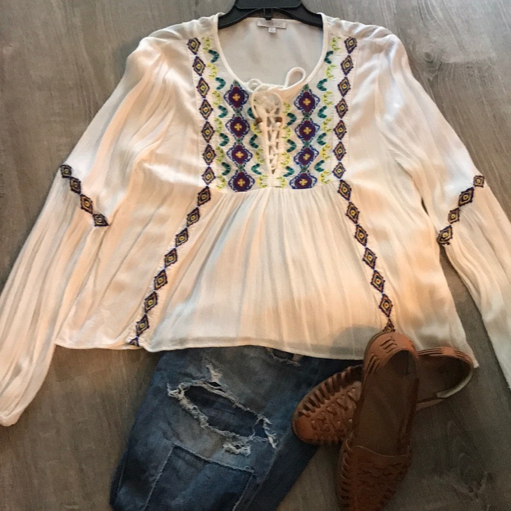 Like New Patrons of Peace boho shirt